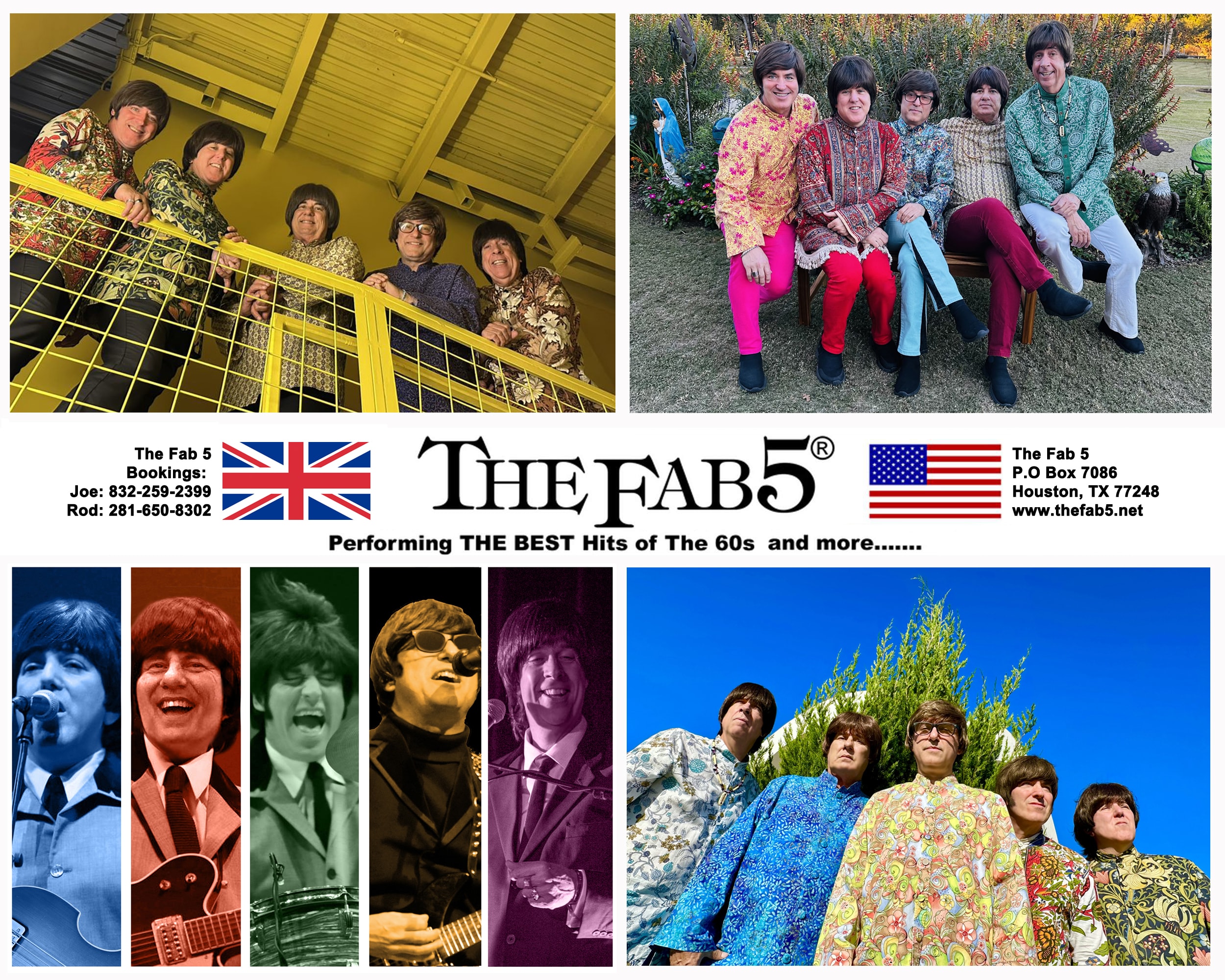 The Fab 5 promotional band photo